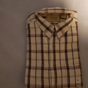 Mens Van Heusen Plaid Long Sleeve Casual Shirt
